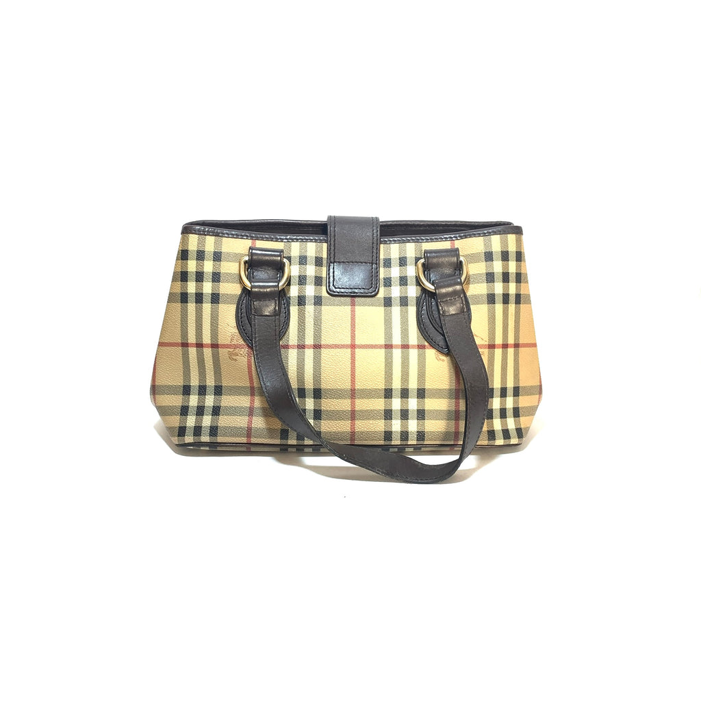 Burberry Haymarket Check Coated Canvas 'EDEN' Shoulder Bag | Pre Loved |