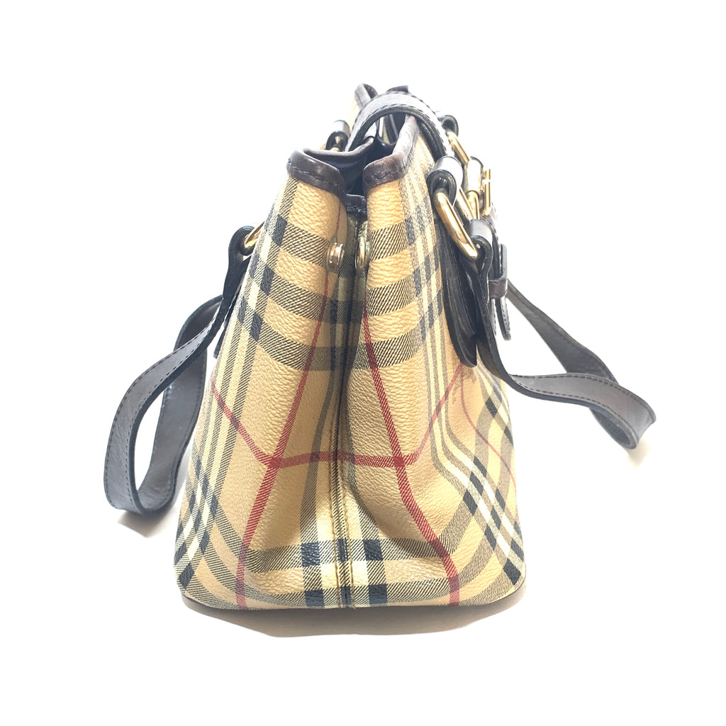 Burberry Haymarket Check Coated Canvas 'EDEN' Shoulder Bag | Pre Loved |