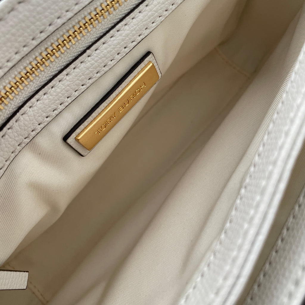 Tory Burch 'KIRA' White Leather Shoulder Bag | Like New |