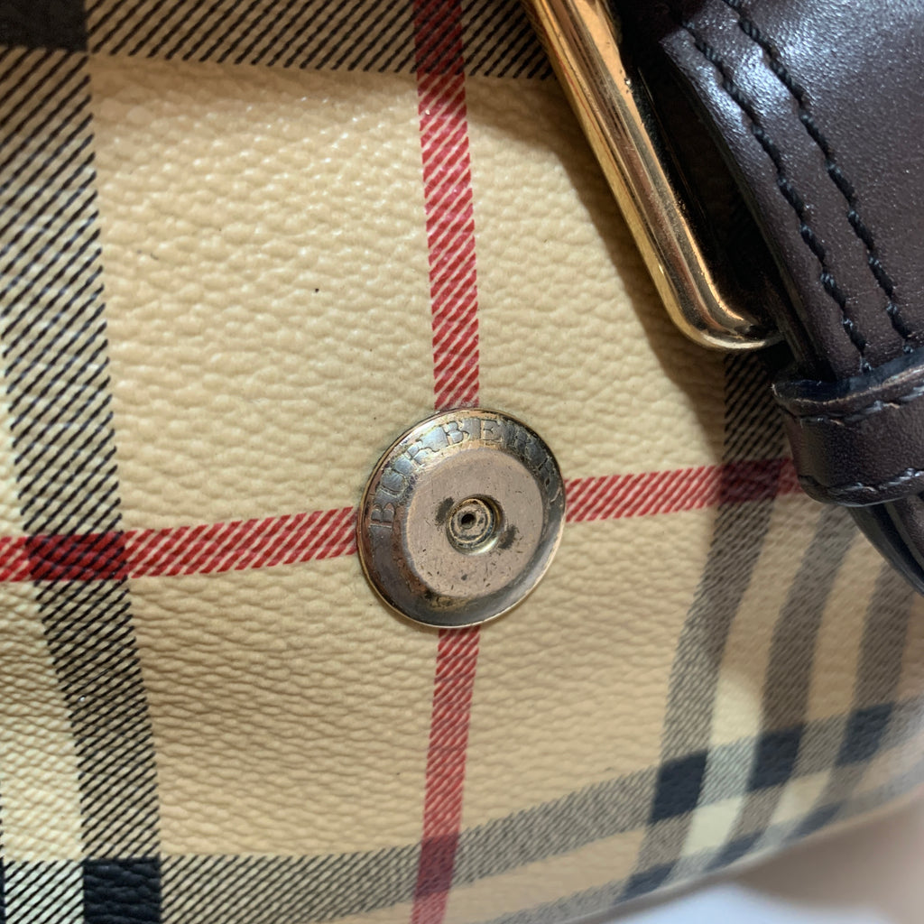 Burberry Haymarket Check Coated Canvas 'EDEN' Shoulder Bag | Pre Loved |