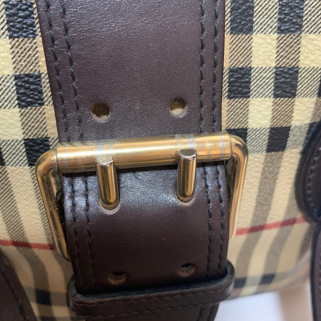 Burberry Haymarket Check Coated Canvas 'EDEN' Shoulder Bag | Pre Loved |
