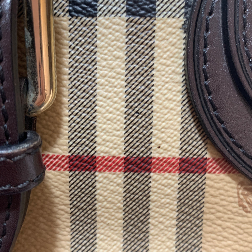 Burberry Haymarket Check Coated Canvas 'EDEN' Shoulder Bag | Pre Loved |
