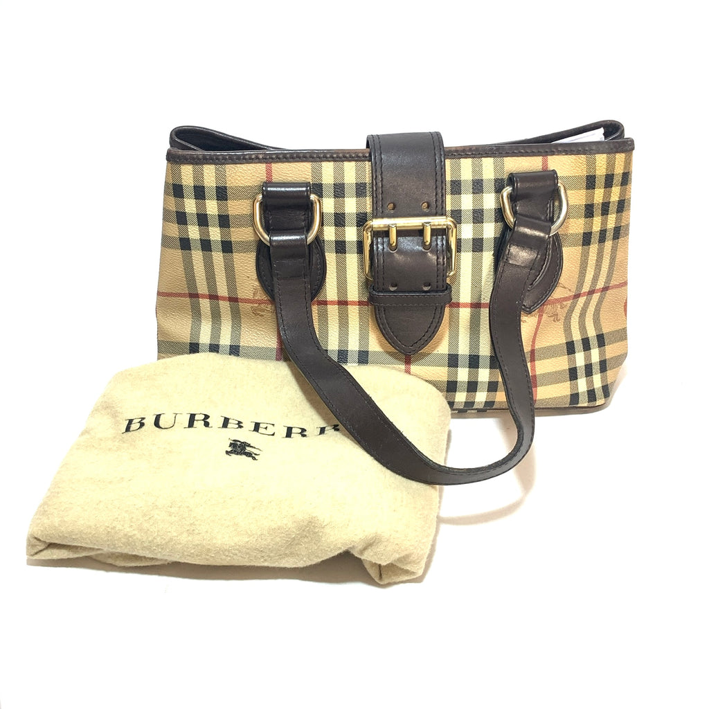 Burberry Haymarket Check Coated Canvas 'EDEN' Shoulder Bag | Pre Loved |