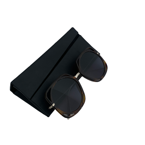 DIOR 'Stellaire 1' Brown Square-Round Sunglasses | Gently Used |