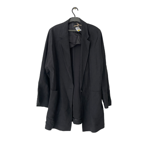 Massimo Dutti Black Long Coat