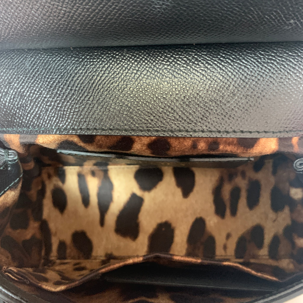 Dolce & Gabanna Black Leather 'Sicily' Bag | Gently Used |