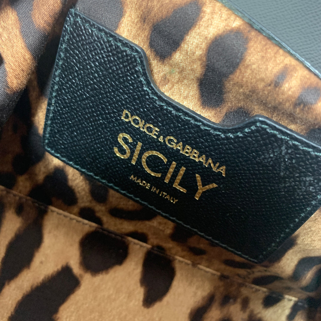 Dolce & Gabanna Black Leather 'Sicily' Bag | Gently Used |