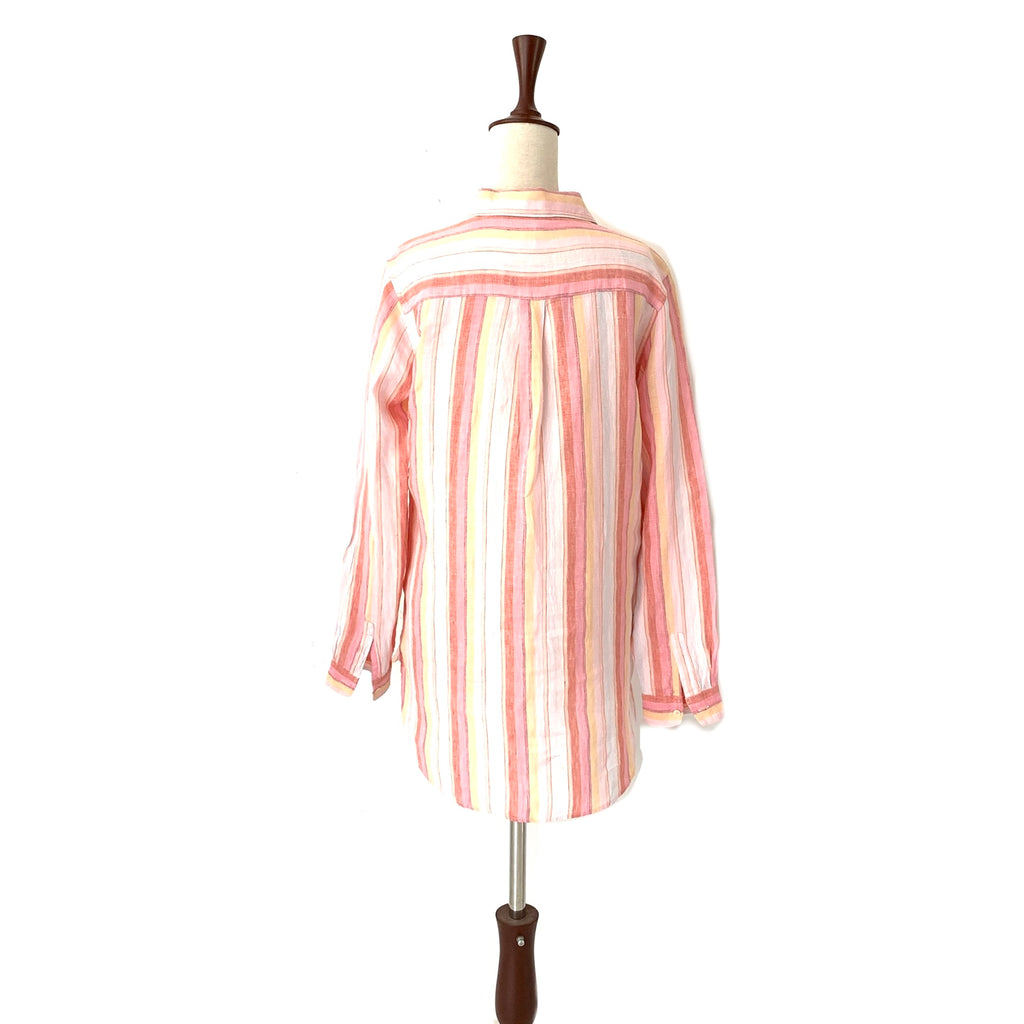 GAP Pink Striped Linen Tunic | Gently Used |