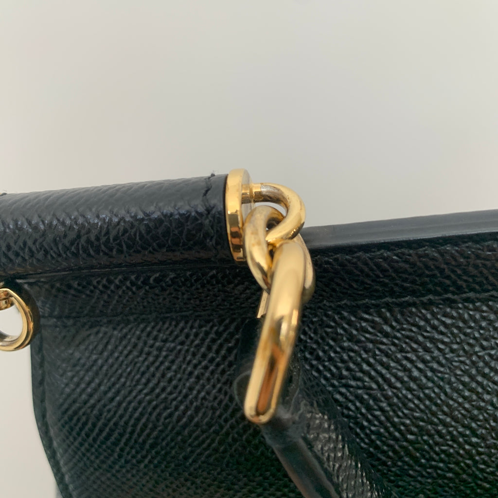 Dolce & Gabanna Black Leather 'Sicily' Bag | Gently Used |