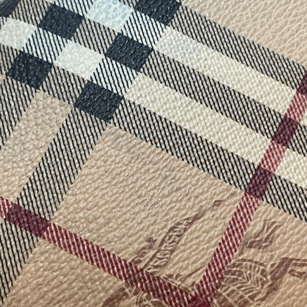 Burberry Haymarket Check & Brown Leather Shoulder Bag | Gently Used |