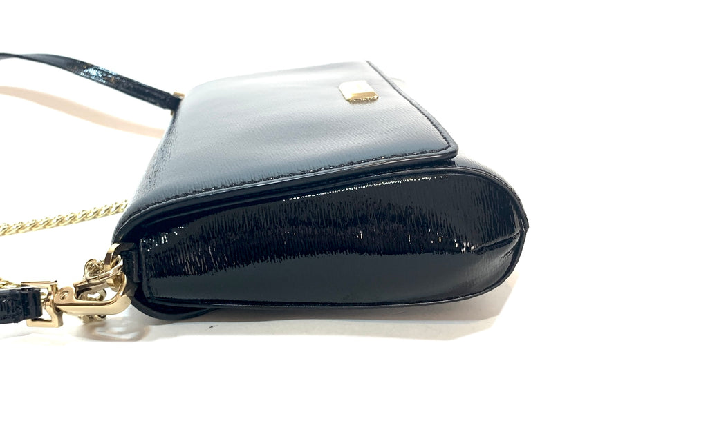 Kate Spade Black Bixby Place Patent Leather Cross Body Bag | Brand New |