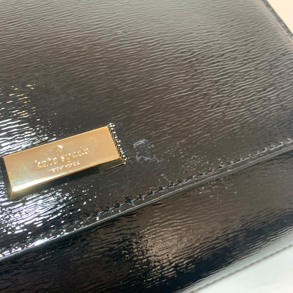 Kate Spade Black Bixby Place Patent Leather Cross Body Bag | Brand New |