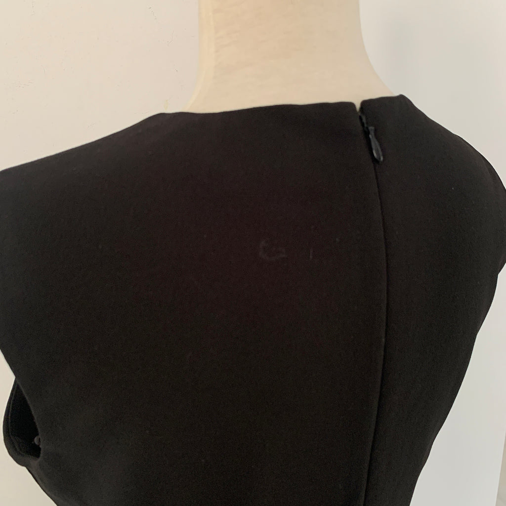 Calvin Klein Black with Gold Zip Dress | Pre Loved |