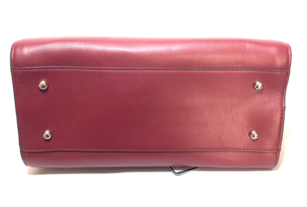 Guess "Angela' Maroon Leatherette Shoulder Bag | Brand New |
