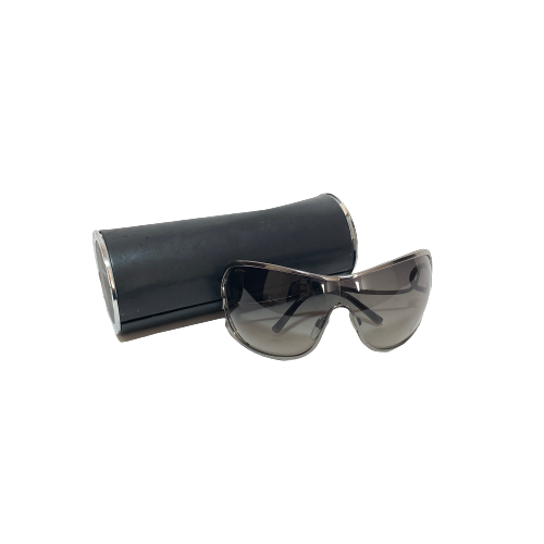 Bvlgari BV6027 Silver Oversized Unisex Sunglasses | Like New |