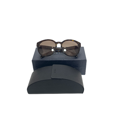 Prada SPR 18R Brown Round Sunglasses | Like New |