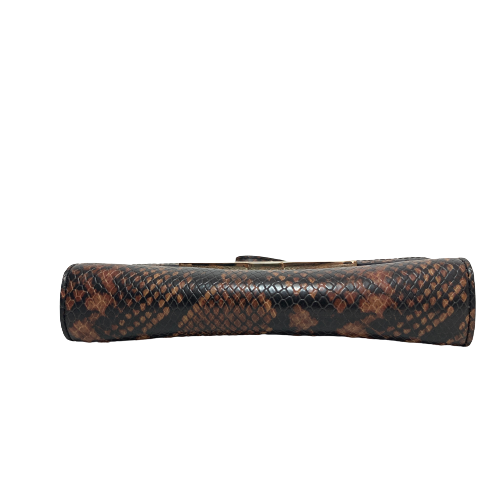 ALDO Brown Snakeskin Print Crossbody Bag | Gently Used |