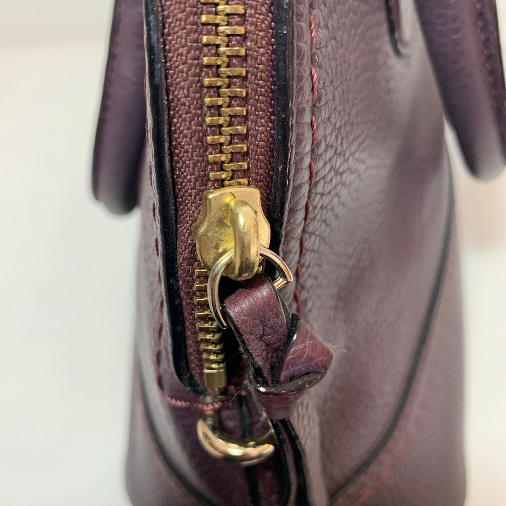 Kate Spade Purple Pebbled Leather Dome Tote  | Pre Loved |