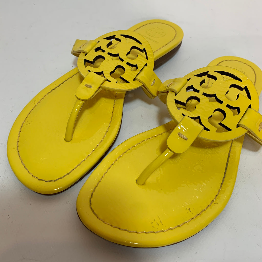 Tory Burch Yellow Miller Sandals | Gently Used |