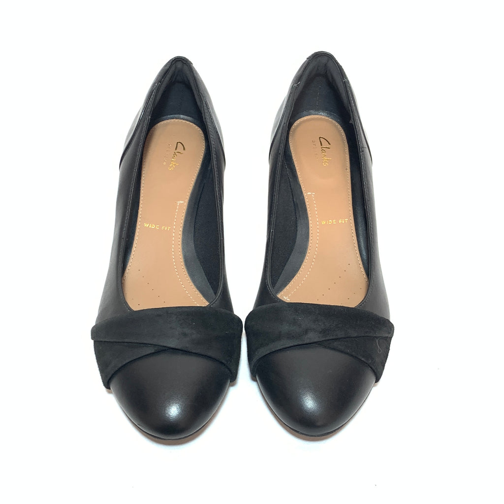 Clark's Black Leather Pumps | Gently Used |