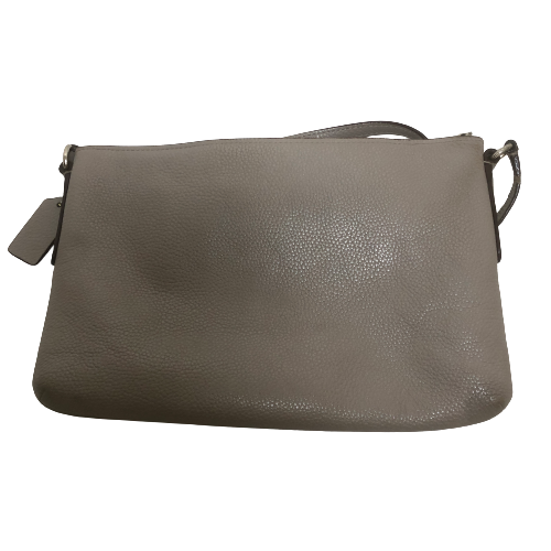 Coach Grey Pebbled Leather Crossbody Bag | Pre Loved |