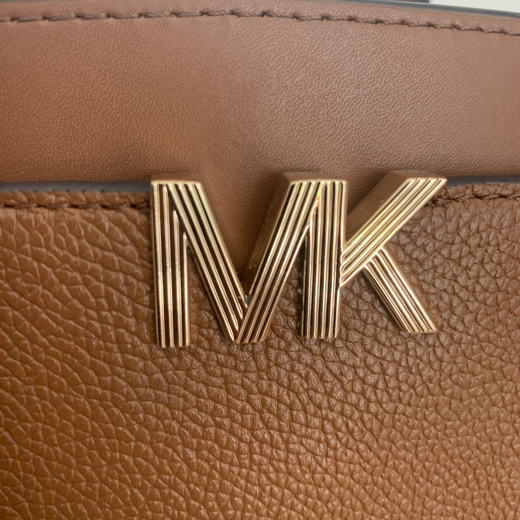 Michael Kors 'Montgomery' Tan Leather Satchel | Brand New |
