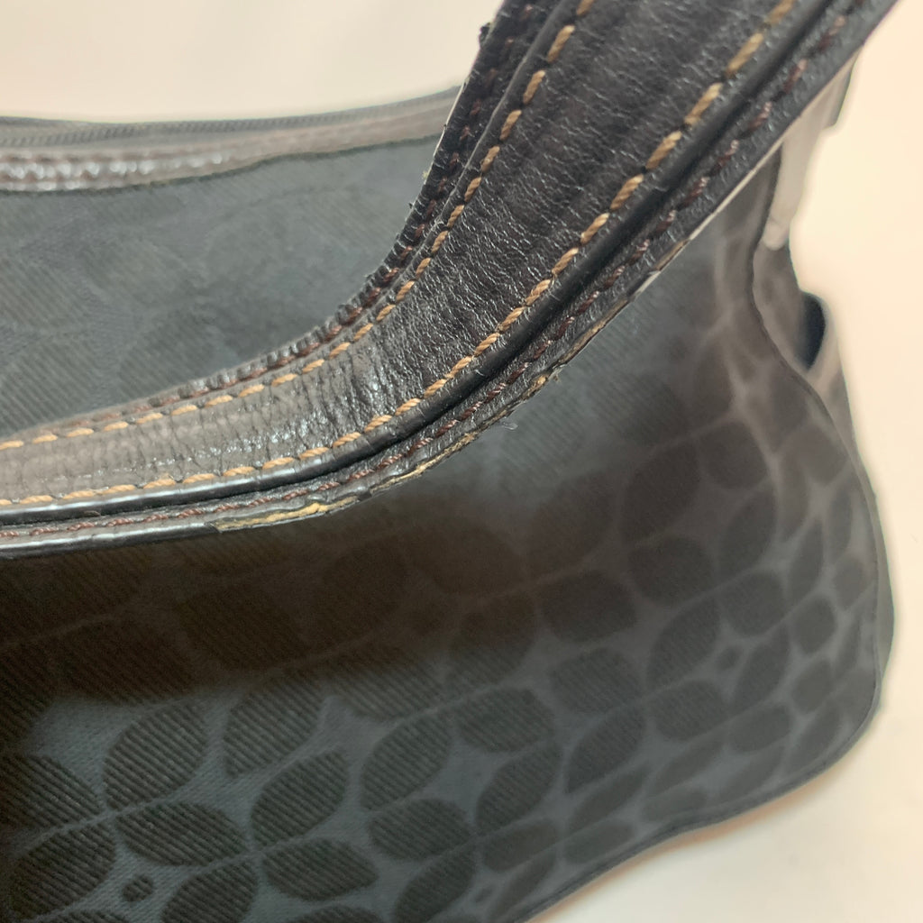 Fossil Black Canvas Shoulder Bag | Pre Loved |