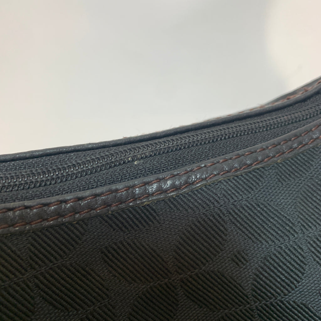 Fossil Black Canvas Shoulder Bag | Pre Loved |