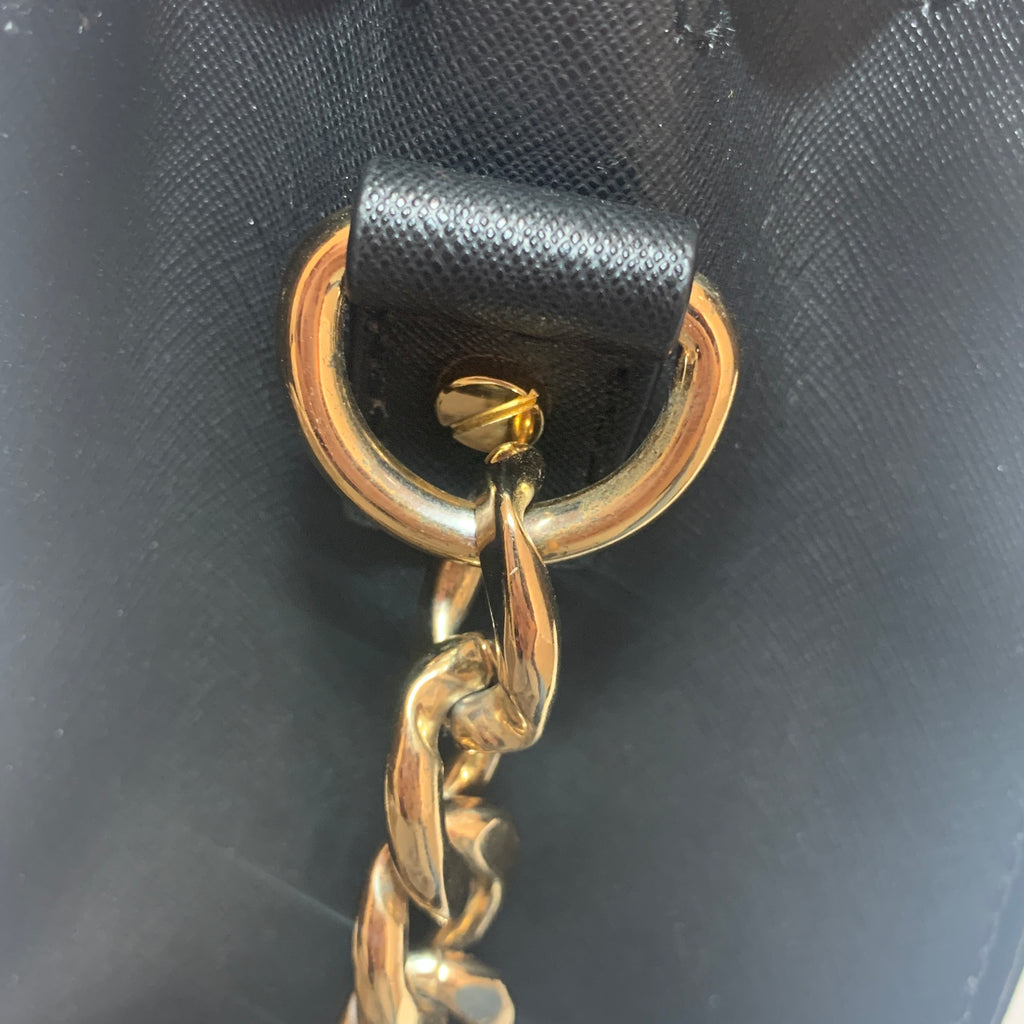 Michael Kors Black Leather Hamilton Lock Satchel | Pre Loved |