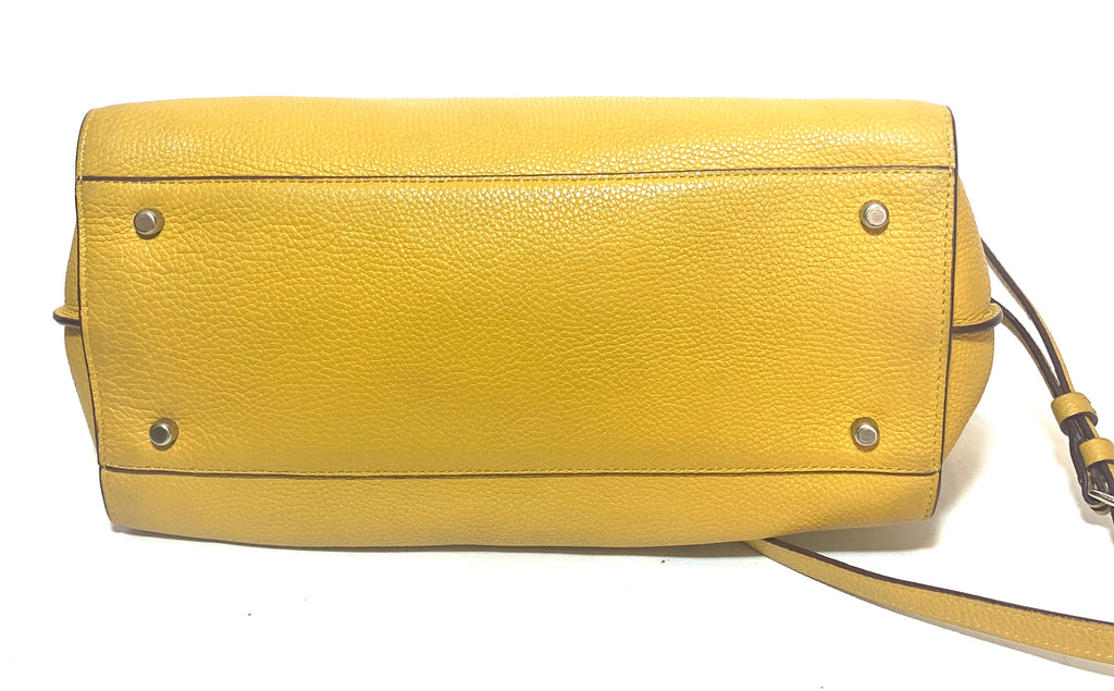 Coach Yellow Pebbled Leather Satchel | Pre Loved |