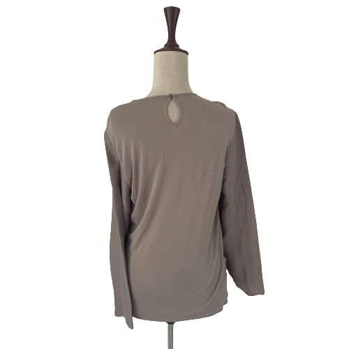 Mango Grey Cross-over Blouse | Gently Used |