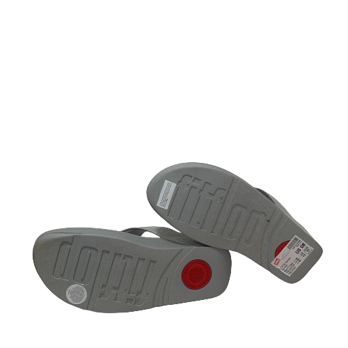 FitFlop 'Lottie' Silver Glitzy Sandals | Brand New |