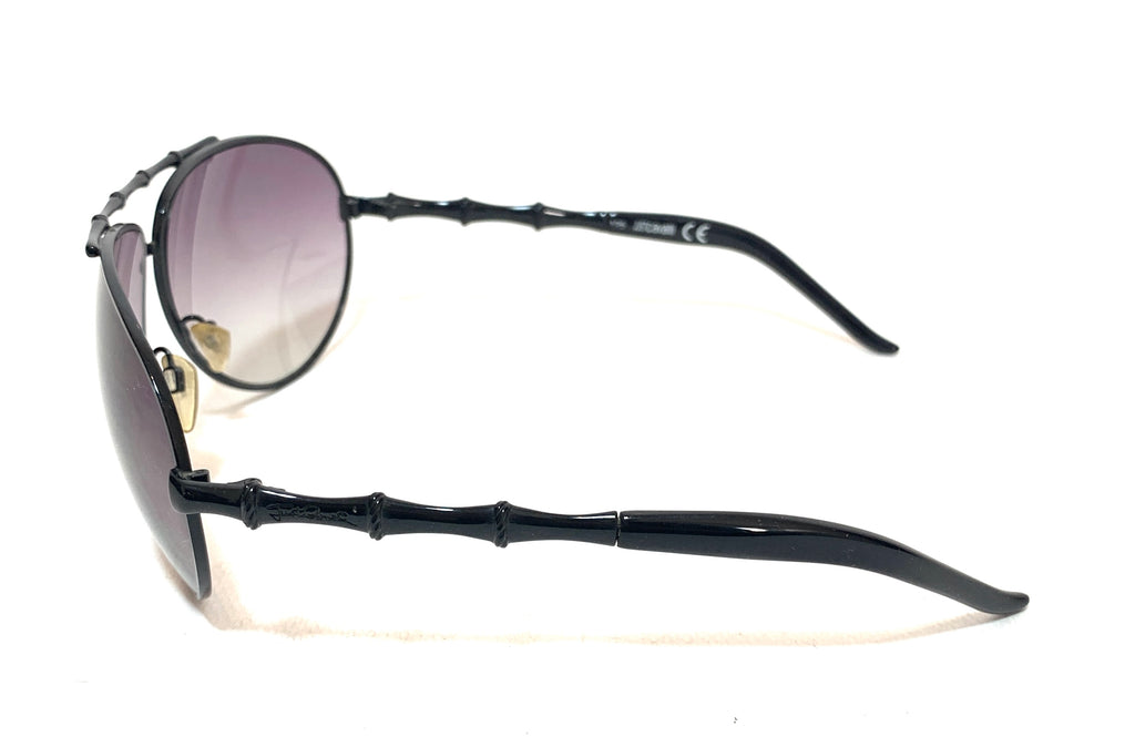 Just Cavalli JC 264S Black Unisex Oversized Aviator Sunglasses | Like New |
