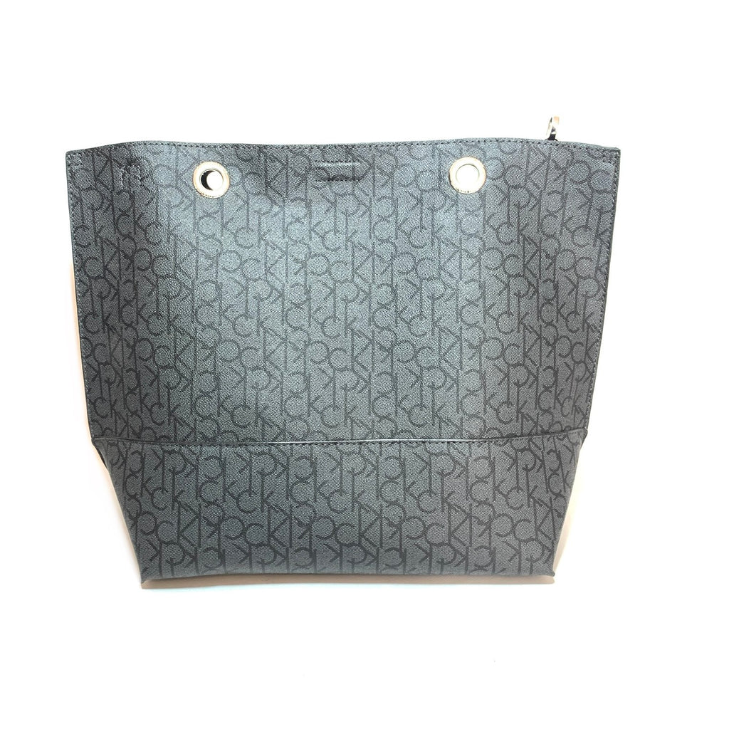 Calvin Klein Black Monogram Convertible Shoulder Bag | Brand New |