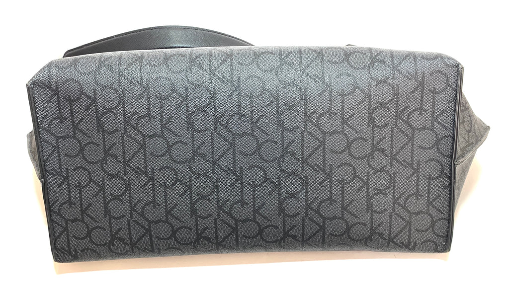 Calvin Klein Black Monogram Convertible Shoulder Bag | Brand New |
