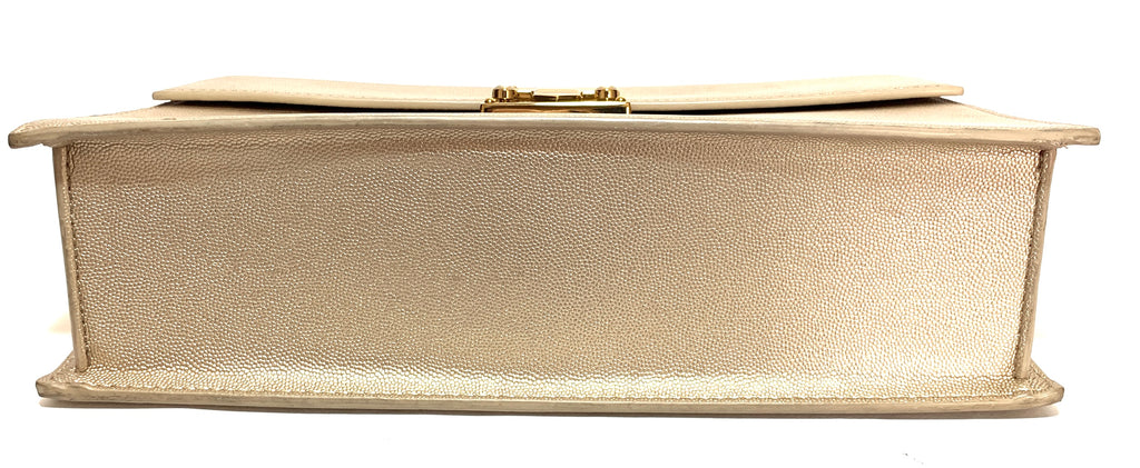 Charles & Keith Gold Shoulder Bag | Pre Loved |