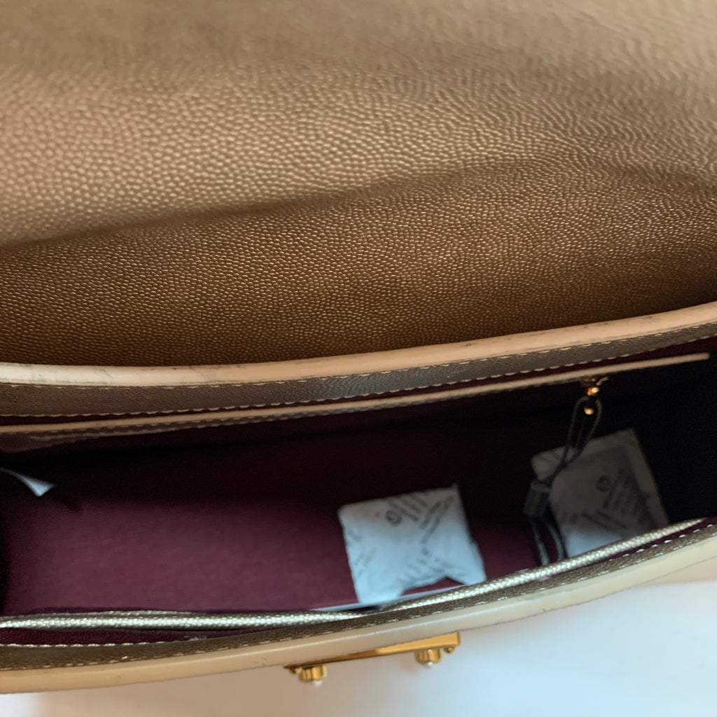 Charles & Keith Gold Shoulder Bag | Pre Loved |