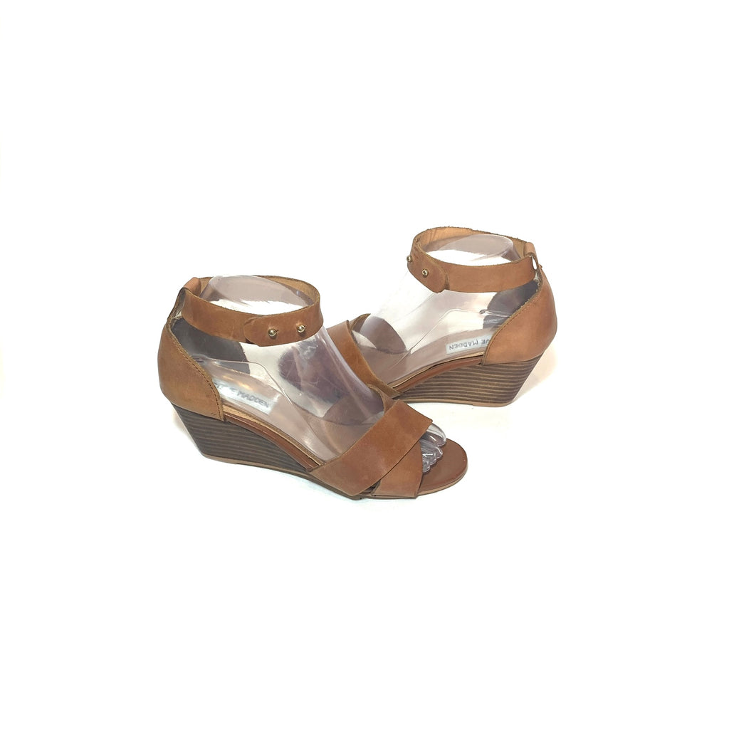 Steve Madden Tan 'Nilla' Wedges | Pre Loved |