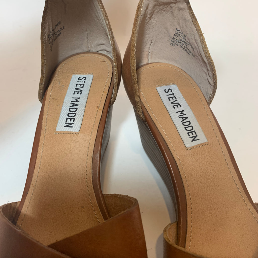 Steve Madden Tan 'Nilla' Wedges | Pre Loved |
