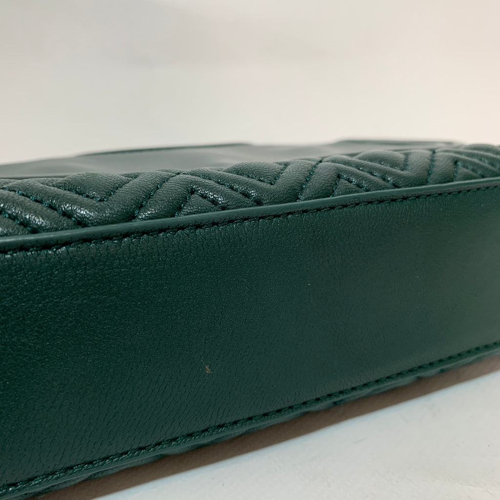 Tory Burch 'Fleming' Green Small Convertible Shoulder Bag | Pre Loved |