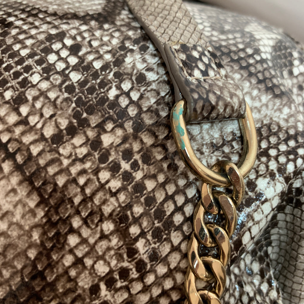 Guess Snakeskin Drawstring Shoulder Bag | Pre Loved |