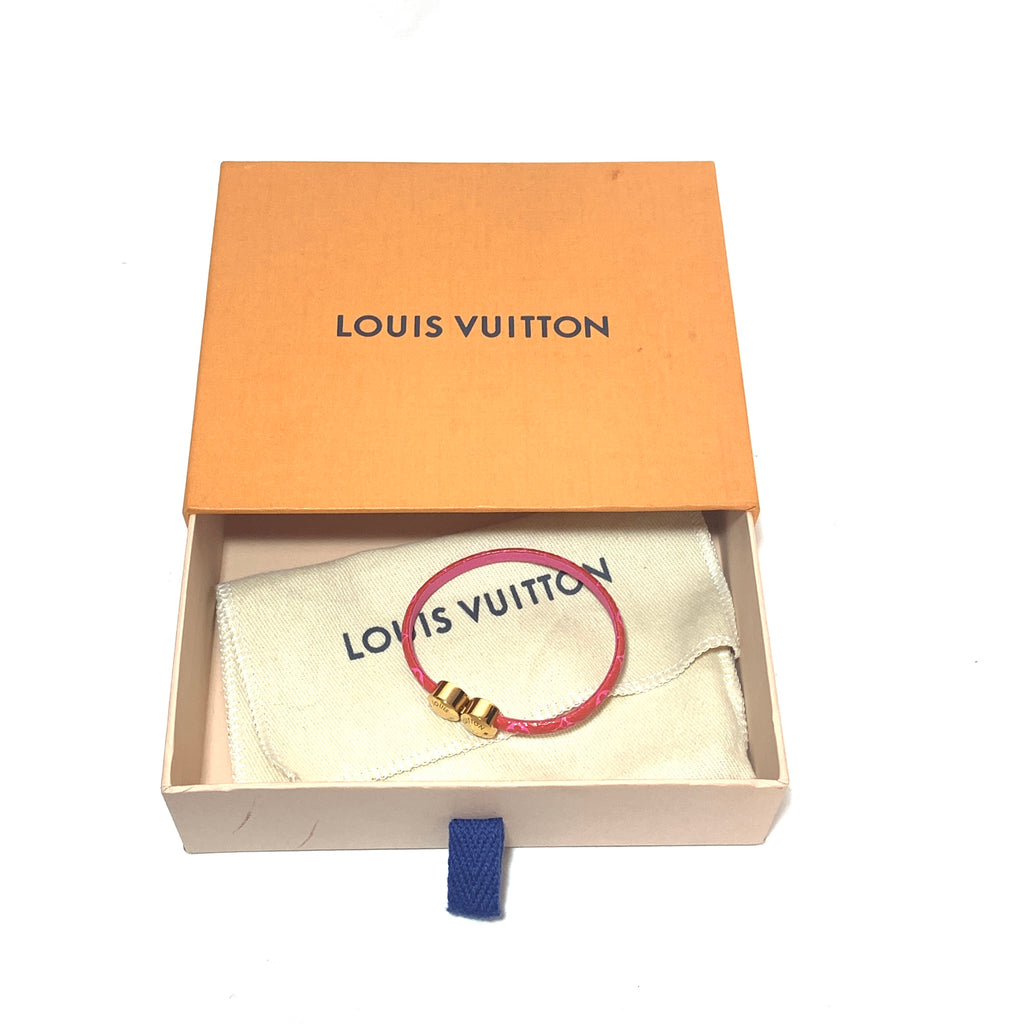 Louis Vuitton Historic Mini Monogram Pink Bracelet | Like New |