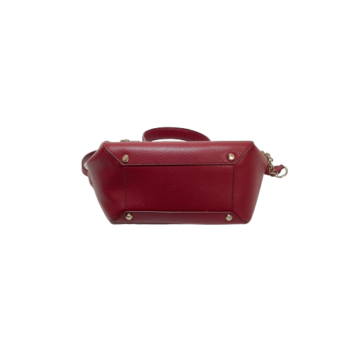 DKNY Red Pebbled Leather Small Satchel | Pre Loved |