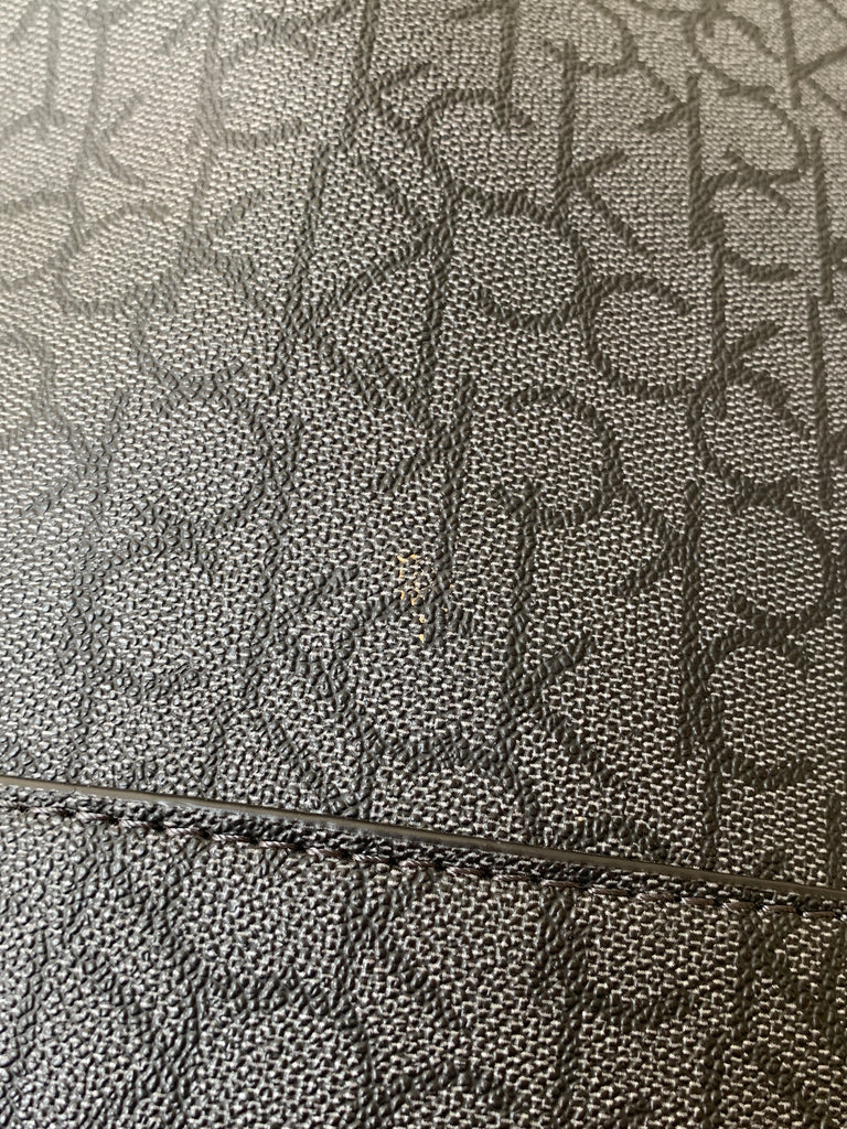 Calvin Klein Black Monogram Convertible Shoulder Bag | Brand New |