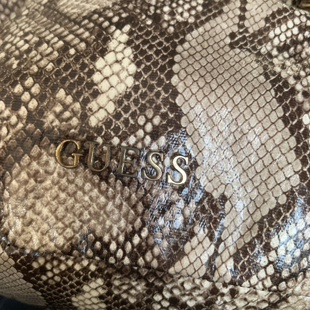 Guess Snakeskin Drawstring Shoulder Bag | Pre Loved |