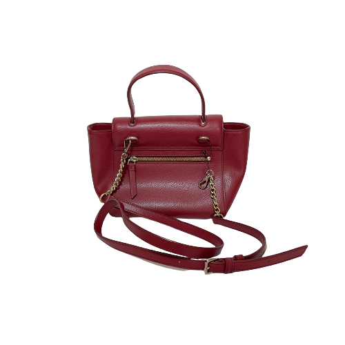 DKNY Red Pebbled Leather Small Satchel | Pre Loved |