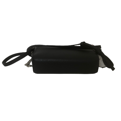 Tahari Black Leatherette Crossbody Bag | Brand New |