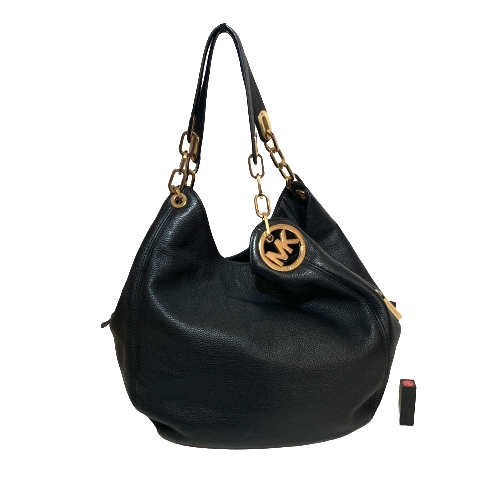 Michael Kors Black Pebbled Leather Hobo Shoulder Bag | Pre Loved |