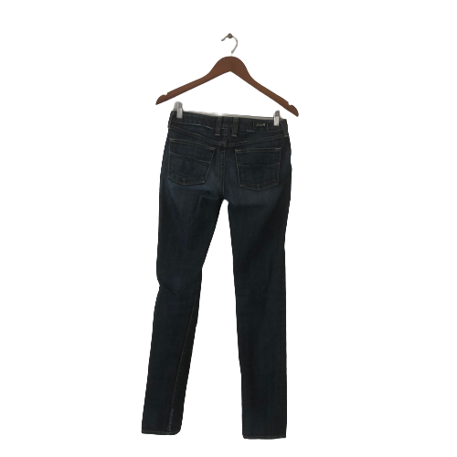 Lucky Brand Slight Distress 'Lola Skinny' Dark Blue Denim Jeans | Gently Used |