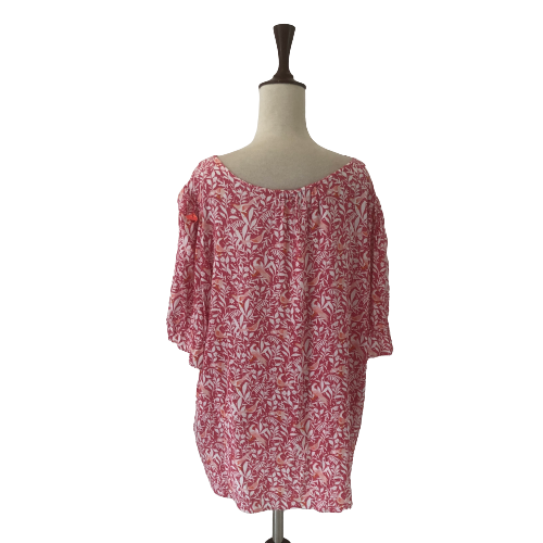 LOFT Pink Floral Printed Blouse | Gently Used |